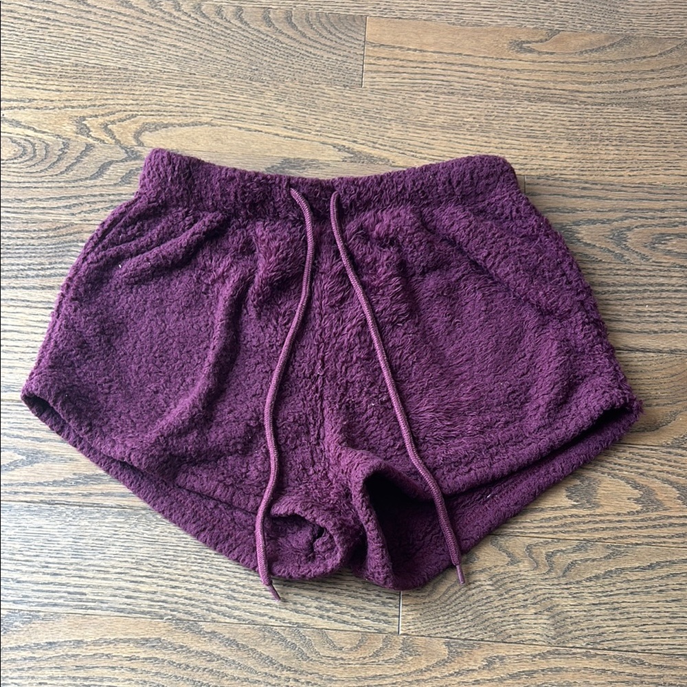 Ardene Plush Purple Fleece Shorts